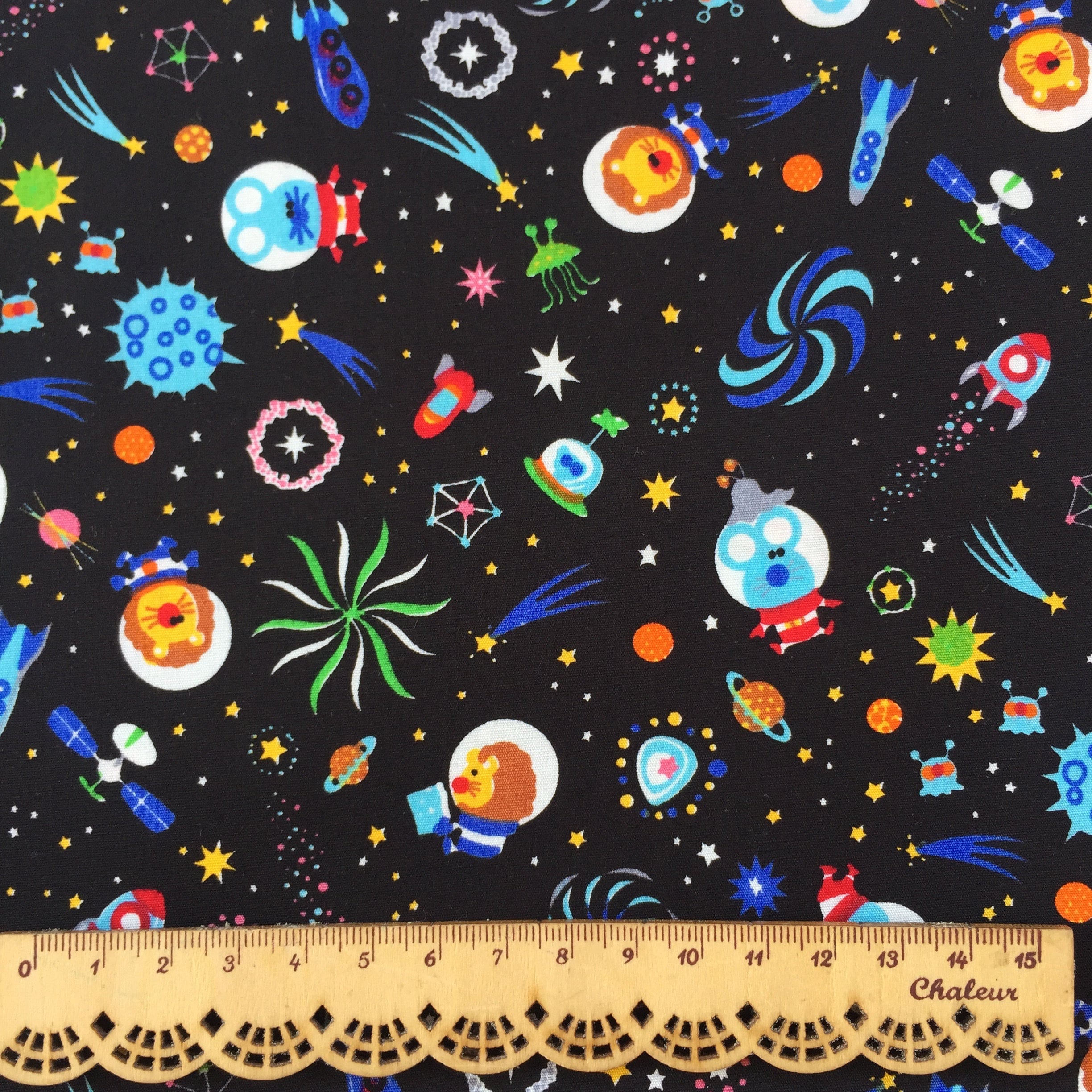 SPACE FABRIC By The Yard Stars & Planets Quilt Fabric 100% | Etsy