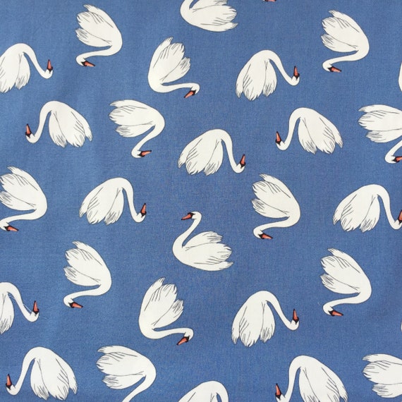 DUCK FABRIC Baby Fabric Kids Fabric Blue Cotton Fabric | Etsy