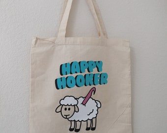 Happy Crochet for Yarn Lovers Tote 15x16