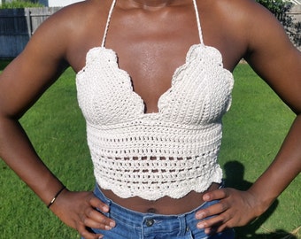 The Zilker Park Crochet Bralette | Crochet Halter | Festival Top