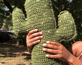 MOTIF | Cactus au crochet Saguaro | MODÈLE NUMÉRIQUE | Coussin | Coussin