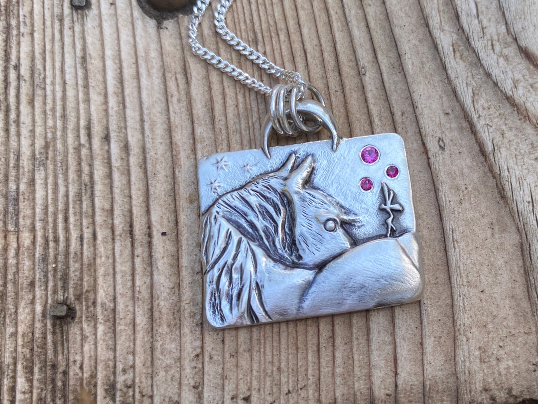 Personalized Horse Necklace Gift for Her, Horse Art Gift for Women Statement Necklace Etsy