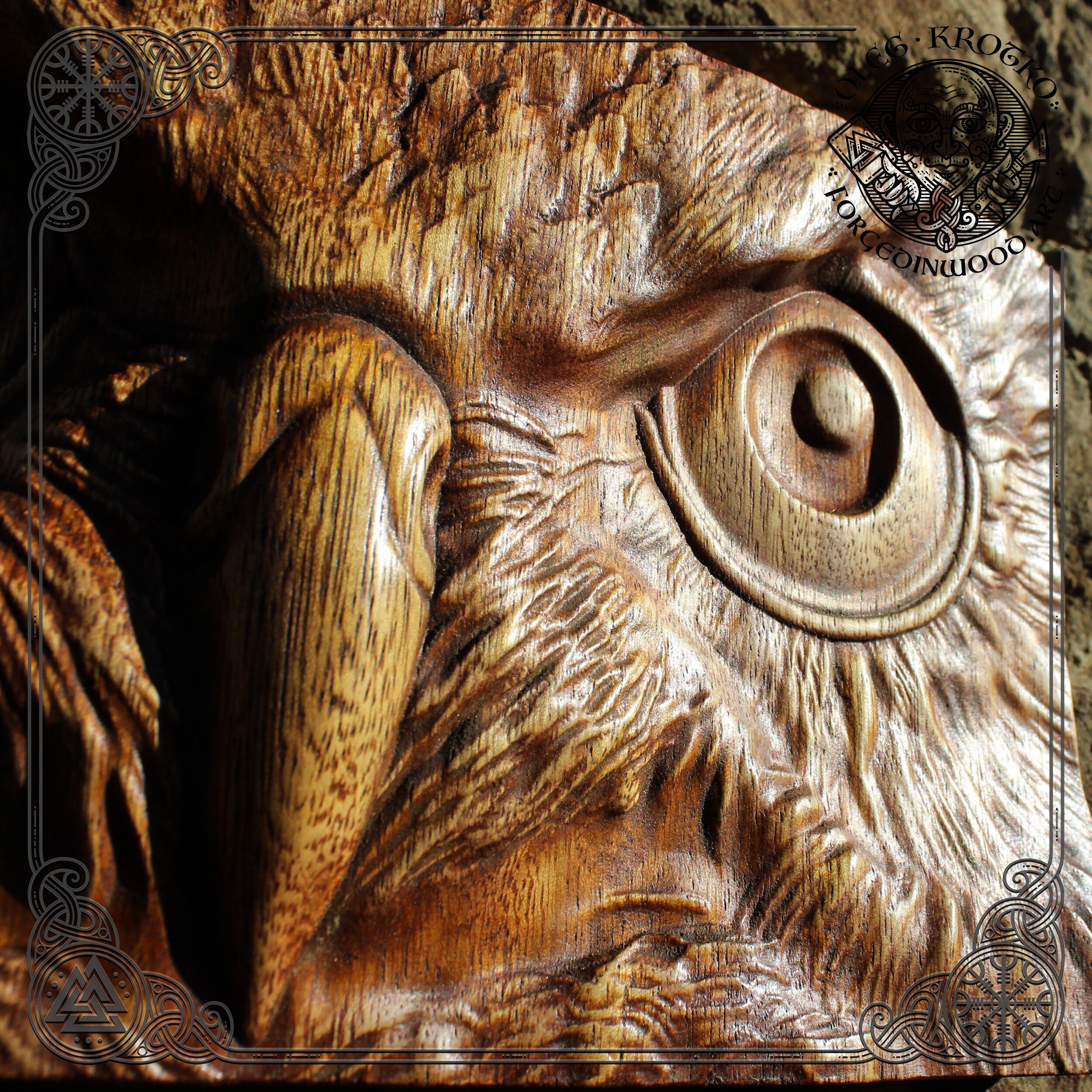 Sight of the Owl Soul Exclusive Luxury Wood Carving Picture Etsy