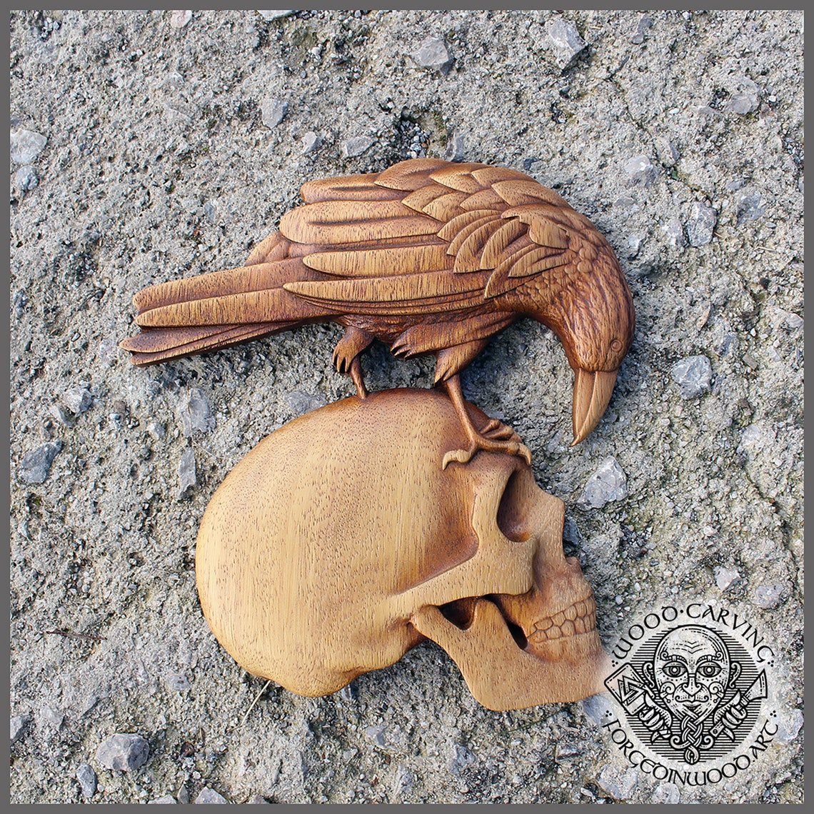 Raven Skull Viking Symbol Plaques Home Decor Norse Thor Odin - Etsy