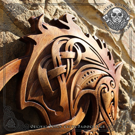 Viking Wolf Metal Wall Decor Fenrir Decoration Viking - Temu