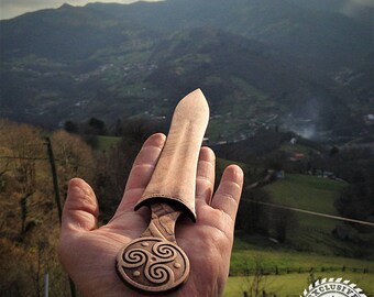 Pagemark Bookmark Page Holder Book Reading Accessories Wood Sword Viking Trisquel Woodworking Wooden Decoration Accessories Celtic Symbol
