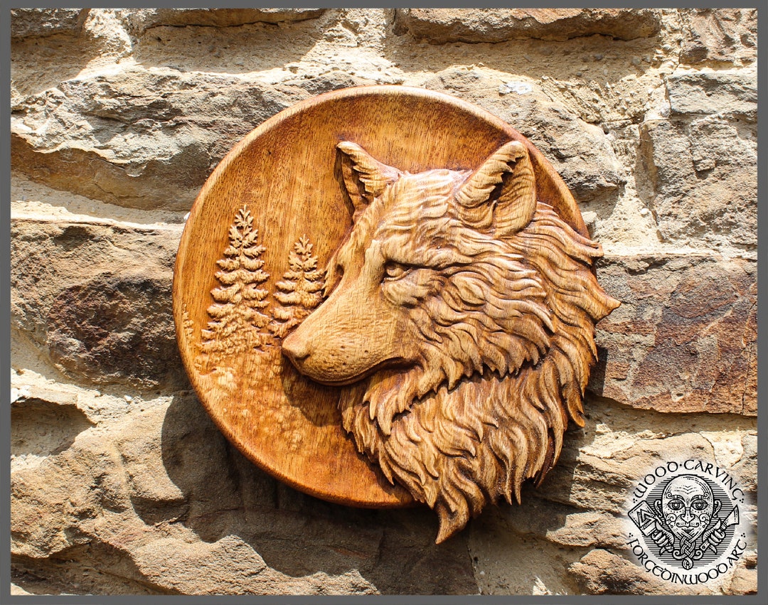 ウルフヘッド オオカミ 動物 壁飾り 壁掛け レリーフ 彫刻 ガーデンオーナメント 置物 フィギュリン オブジェ インテリア 樹脂 ハンドメイ