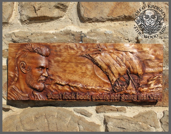 Ragnar Viking Odin Home Decor Art Norse Wood Picture Pagan - Viking Wall Art Plaque Ragnar Viking Odin Home Decor Art Norse Wood Picture Pagan - Viking Wall Art Plaque