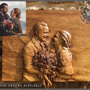 Realistic Custom Portrait Carving Wood Picture Wall Design Home Decor Personalize Fine Art Carving Sculpture  Gift Wall Hanging  Wall Decor