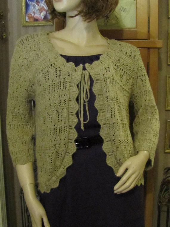 Vintage White Stag Tan Open Front 