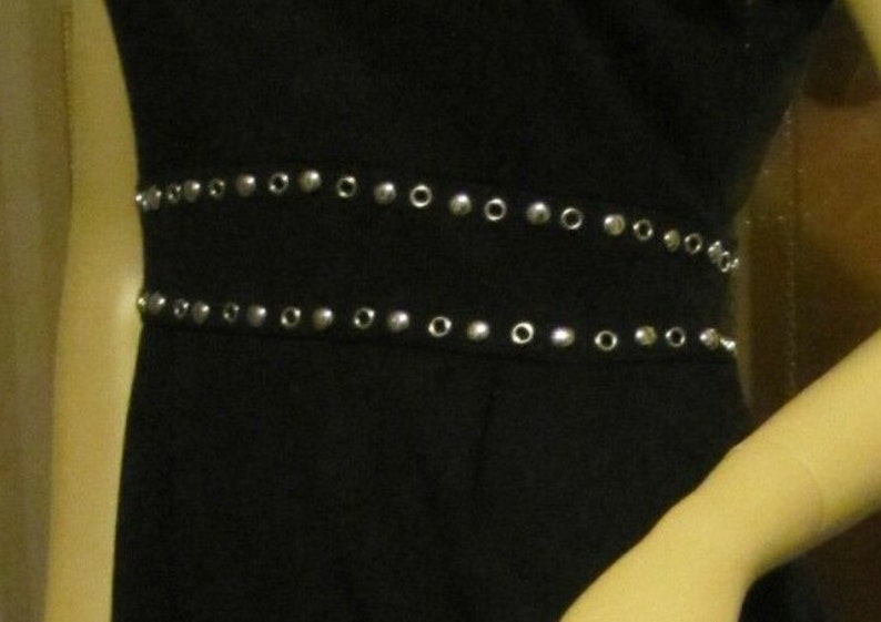 Maggy London Black Dress with Silver-toned Detail size 6