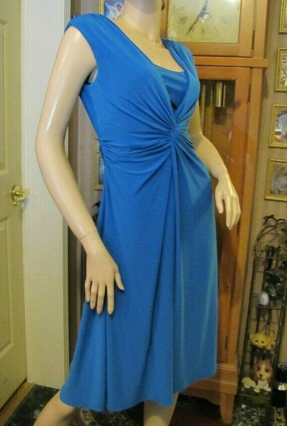 chaps blue dress