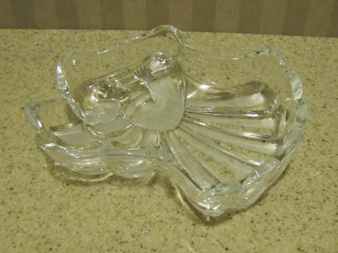 Vintage Mikasa Crystal Angel Christmas Candy Bowl Dish Etsy Denmark