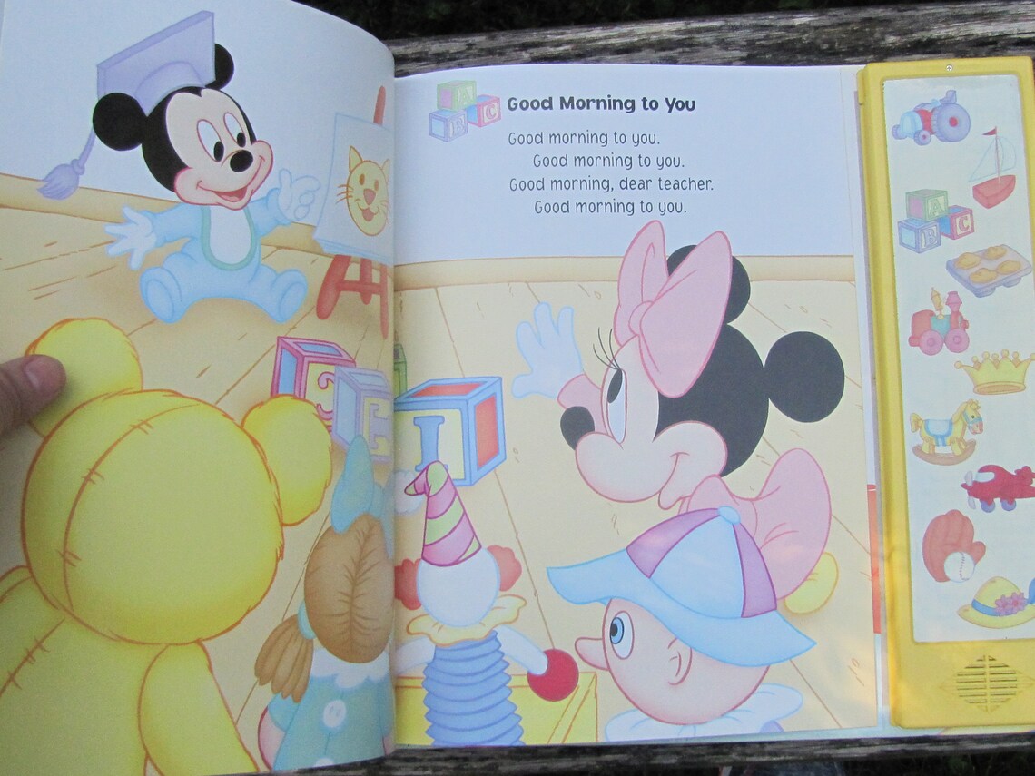 Vintage 1998 PlayASong Disney Babies MakeBelieve Songs Book Etsy