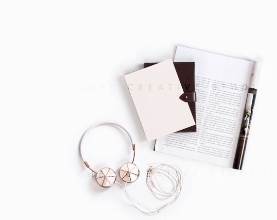 Styled Stock Photography Flatlay Mockup Neutral Colours