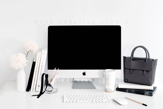 Styled Stock Photography Flatlay Image Desktop Mockup Styled Stock Photography Flatlay Image Desktop Mockup