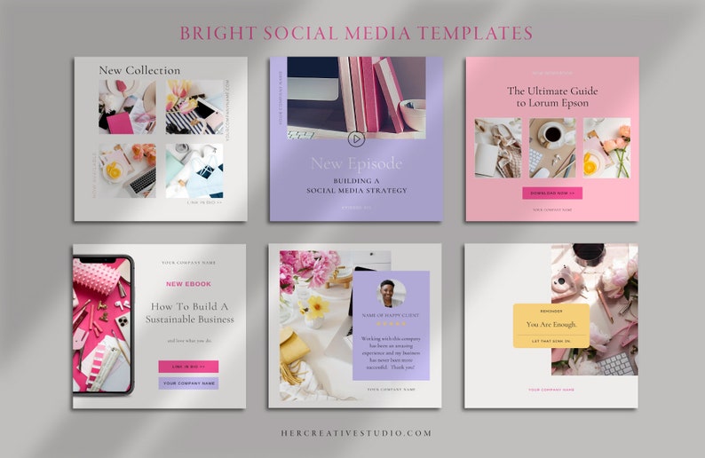 Social Media Templates Canva Templates Instagram Template - Etsy