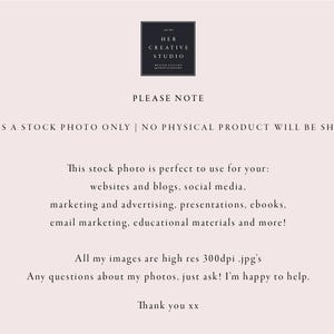 Card Mockup Styled Stock Photo: Blush Roses Invitation image 2