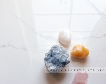 Styled Stock Photograph | Crystals on Table 6 | Digital Photo