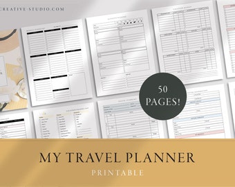 Travel Planner | Holiday Planner Printable | Travel Budget Planner | Travel to-do list | Travel Itinerary | Activity Planner