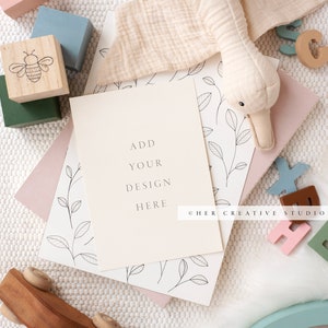 Nursery frame Mockup | 5 x 7 Print Mock Up | Portrait Mockup | Art Print Mockup | Kids Room Mockup | Digital Image