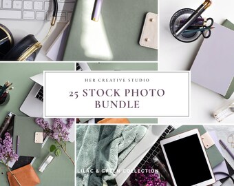 Neutral Stock Photo Bundle: Feminine Mockups for Website Branding (Digital Download)