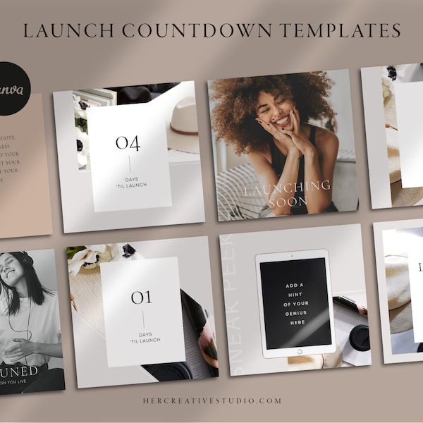  Canva Countdown Template Etsy