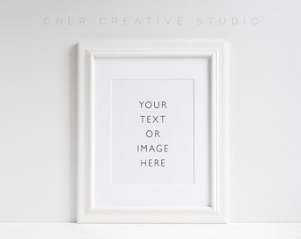 Stock Photograph of an Isolated White Picture | Product  Frame | Frame Mockup | Wall Art Display Template