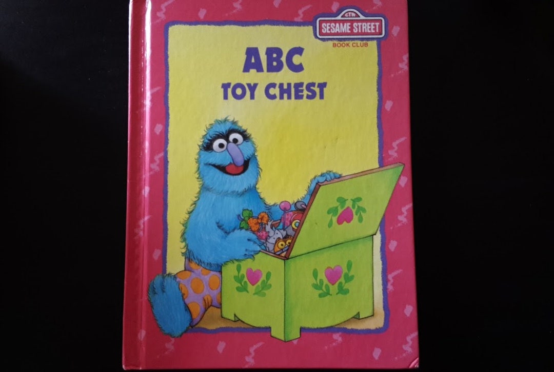 Vintage Sesame Street ABC Toy Chest Herry Monster Reader's Etsy