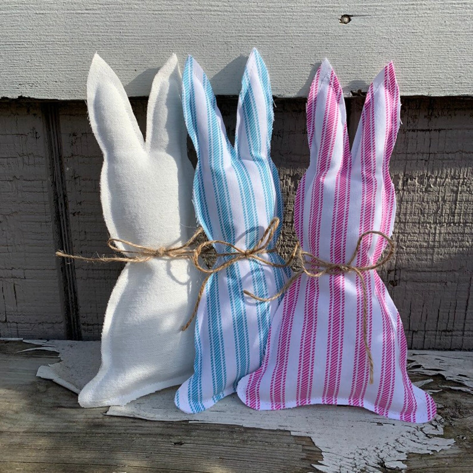 Easter bunny farmhousestyle decor rustic bunny cottage Etsy