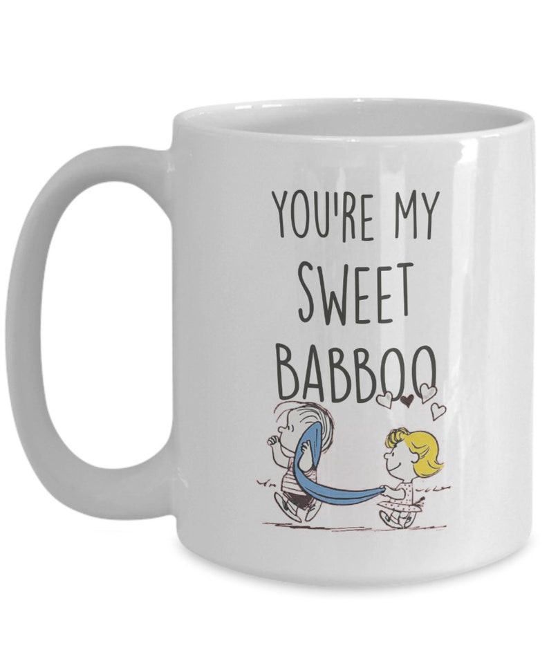 You're my sweet Babboo. Peanuts fan gift. Linus and Sally. Etsy