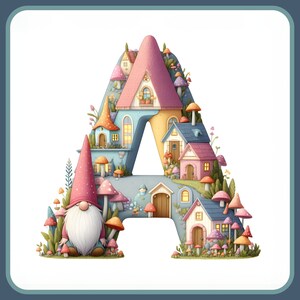 Alphabet Gnome Summer Sign, Monogram Everyday Spring Metal sign, Spring Metal wreath attachment, Spring decoration, Country sign,