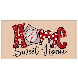 Sports Sign, Wreath attachment, Baseball supplies,Baseball Sign,Baseball Home Sweet Home,