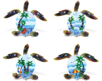 Turtle Magnet, Craft supply for resin work, Nautical Beach Magnet,