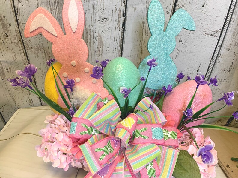 Easter Bunny Mailbox Topper Outside Easter Decor Easter Etsy