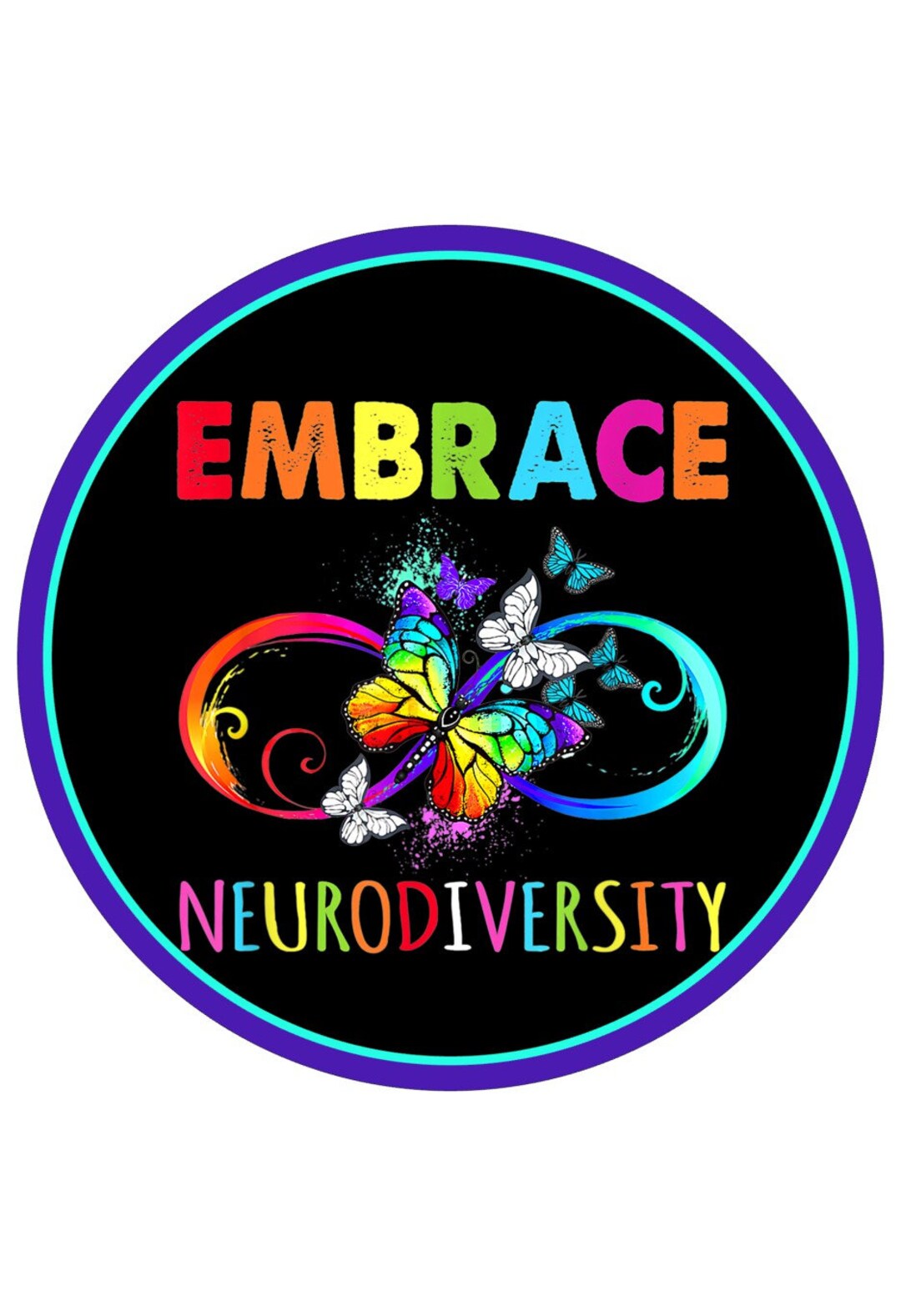 Autism Awareness Sign, Support Wreath Attachment, Neurodiversity ...