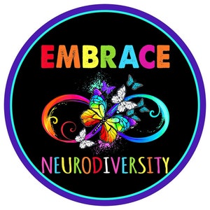Autism Awareness Sign, Support wreath attachment, Neurodiversity awareness,
