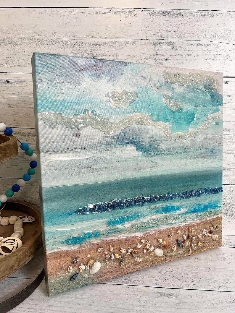 Coastal Beach Canvas Wall Art Beach Home Decor Coastal Home Etsy
