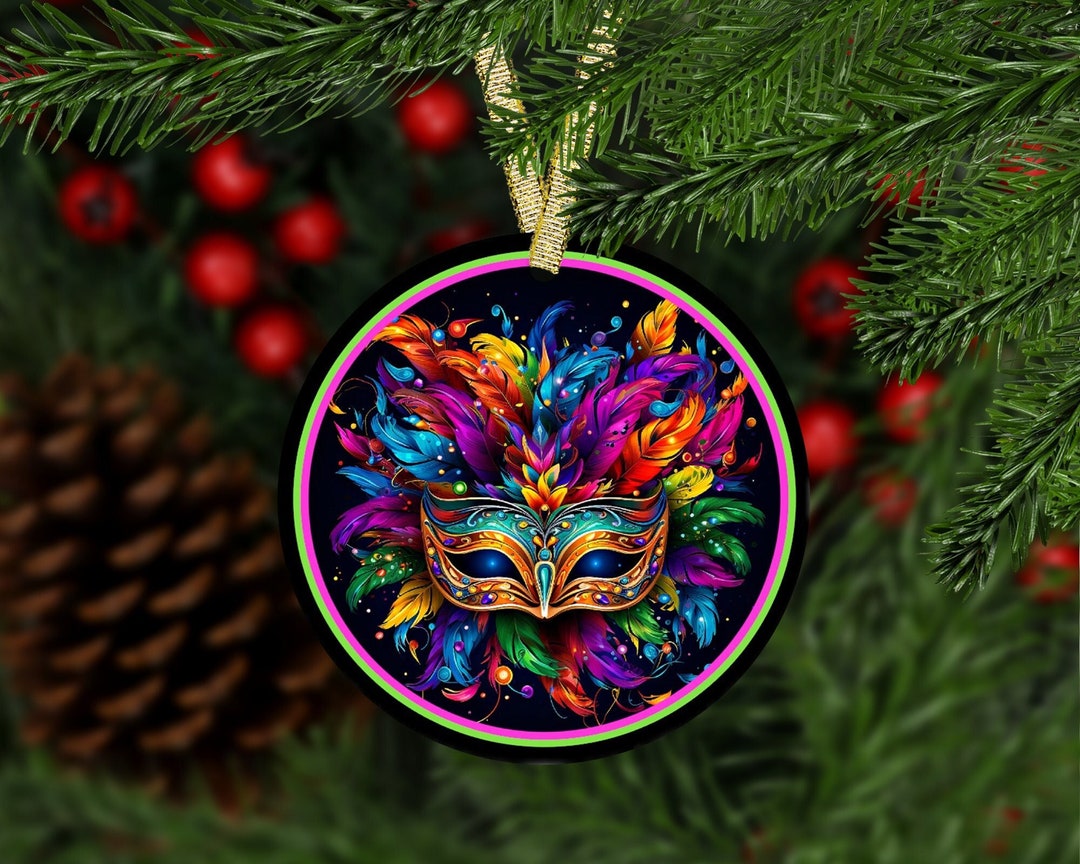 mardi gras mask ornament