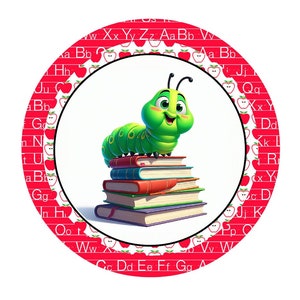 Bookworm School Sign, Back to School sign, Teacher sign, Support Education, Educator sign,