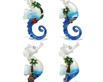 Seahorse Magnet, Craft supply for resin work, Nautical Beach Magnet,