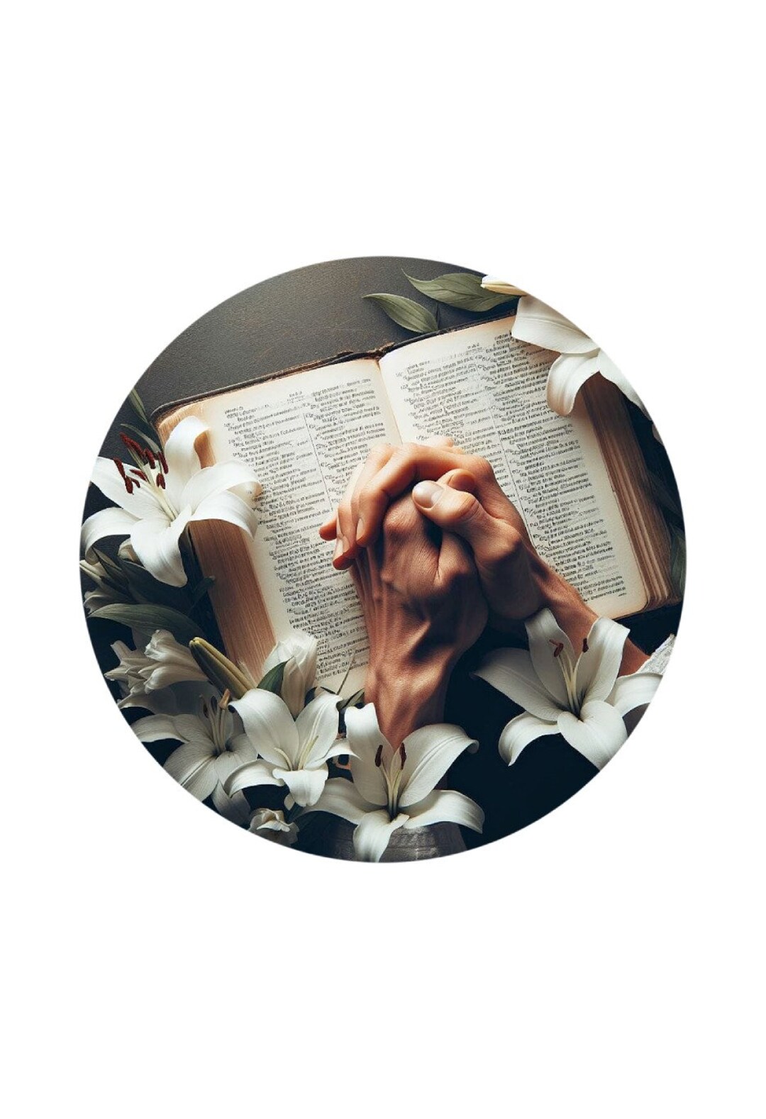 Praying Hands Religious Sign, Easter Sunday Bible Sign, Metal Wreath ...