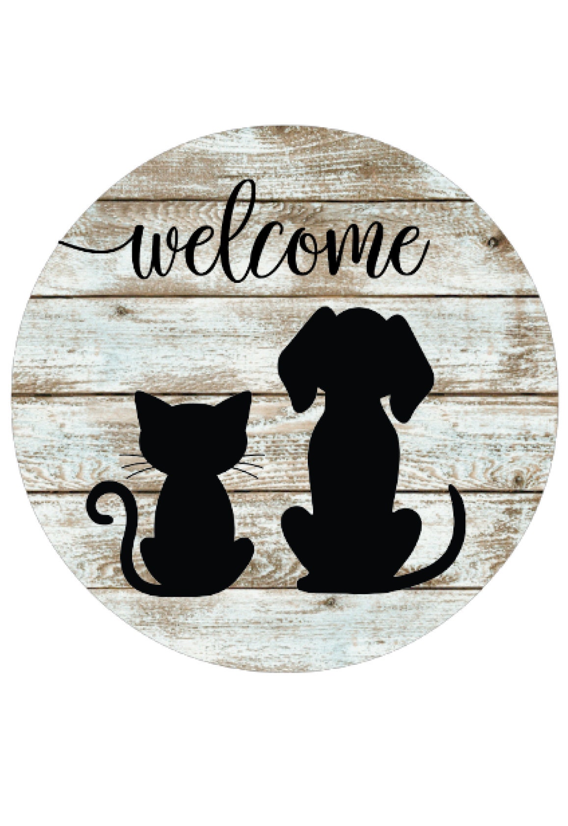Dog and Cat Sign Wreath attachmentWinter supplies Etsy