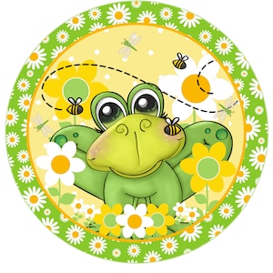 Spring frog Sign  , Summer sign, Spring wreath attachment, Spring decoration,Country sign, Rustic home decoration,