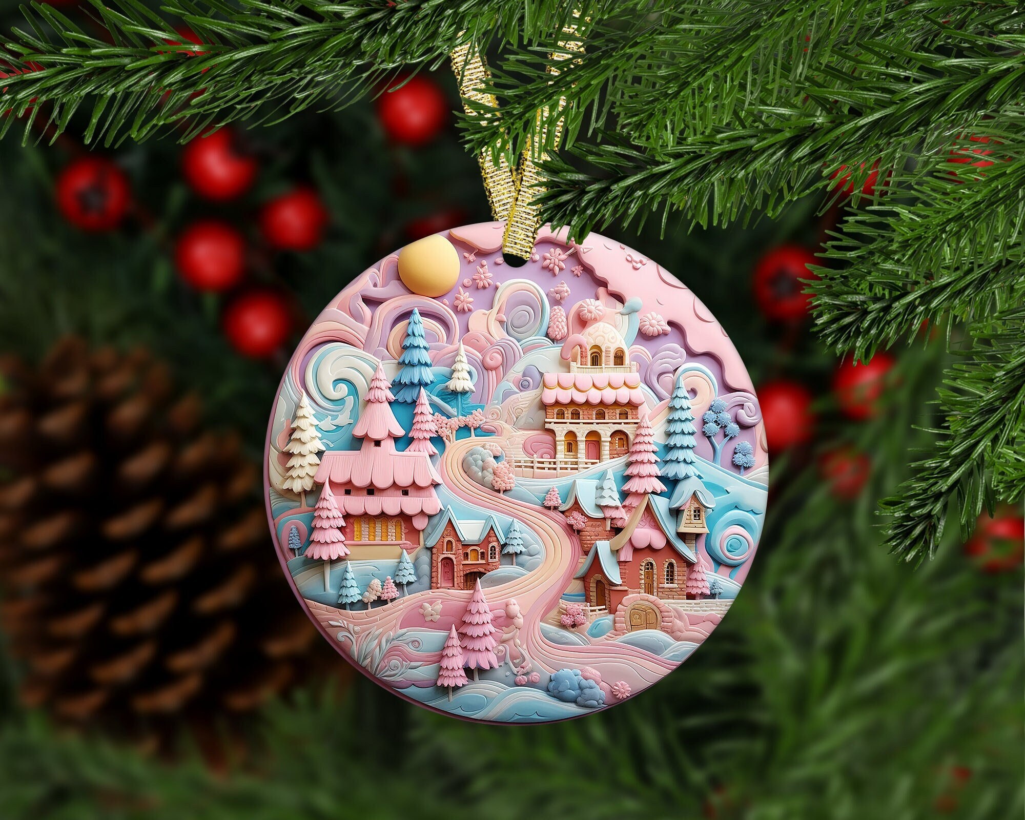 ドイツのクリスマスオーナメント　3個組ピンク　ケステル社 Amazon.co.jp: クリスマス オーナメント 25個セット 6cmボール