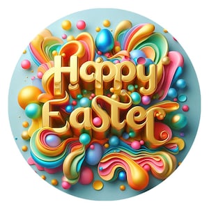 Happy Easter Sign, Summer sign, Spring wreath attachment, Spring decoration, summer decor, Wreath decor