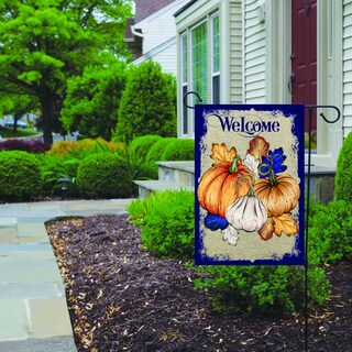 Bandiera Autunnale Giardino 30,5x45,7 Cm – Benvenuto Con Zucca, Double Face, Resistente