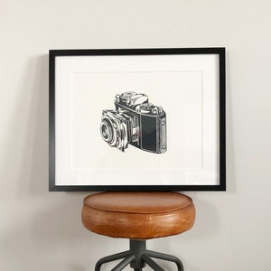 Screenprint - Retro Camera - 2019