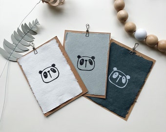 Animal Illustration Poster: Handmade Paper A6 Print
