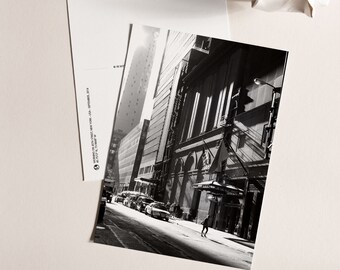 Card - New York - morning on 45th street